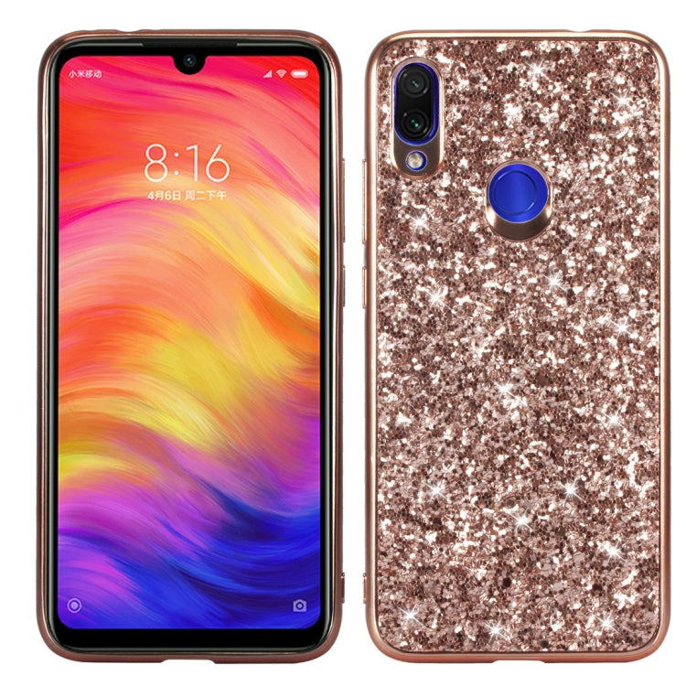 Glitter Powder Shockproof TPU Case for Xiaomi Redmi Note 7, For Xiaomi Redmi Note 7