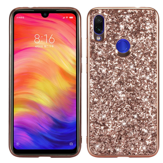 Glitter Powder Shockproof TPU Case for Xiaomi Redmi Note 7