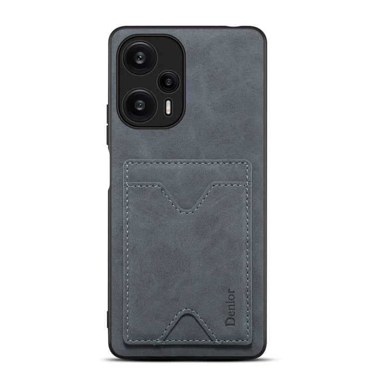 Denior PU Back Cover Card Slot Holder Phone Case For Xiaomi Redmi Note 12 Turbo / Poco F5, For Xiaomi Redmi Note 12 Turbo / Poco F5