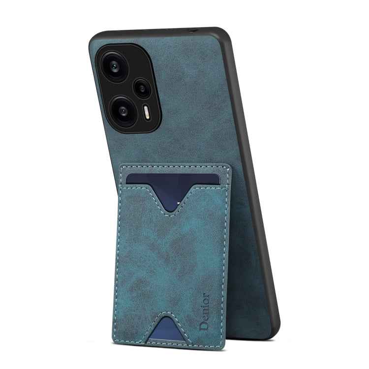 Denior PU Back Cover Card Slot Holder Phone Case For Xiaomi Redmi Note 12 Turbo / Poco F5, For Xiaomi Redmi Note 12 Turbo / Poco F5