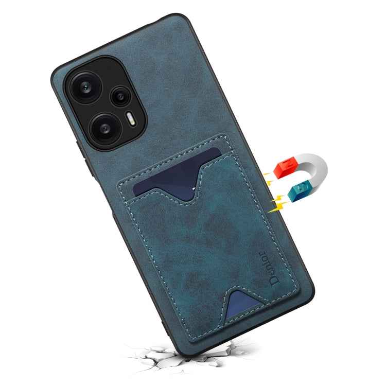 Denior PU Back Cover Card Slot Holder Phone Case For Xiaomi Redmi Note 12 Turbo / Poco F5, For Xiaomi Redmi Note 12 Turbo / Poco F5