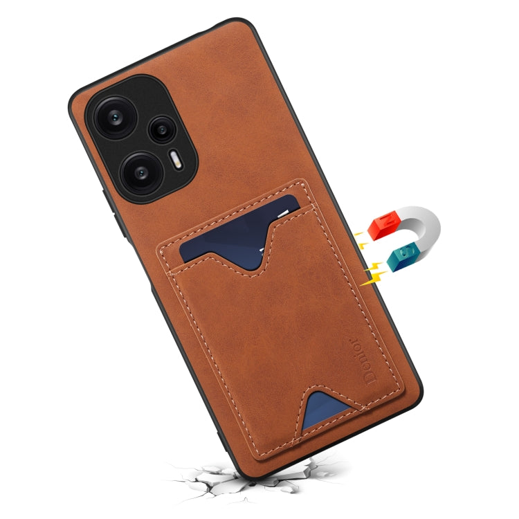 Denior PU Back Cover Card Slot Holder Phone Case For Xiaomi Redmi Note 12 Turbo / Poco F5, For Xiaomi Redmi Note 12 Turbo / Poco F5