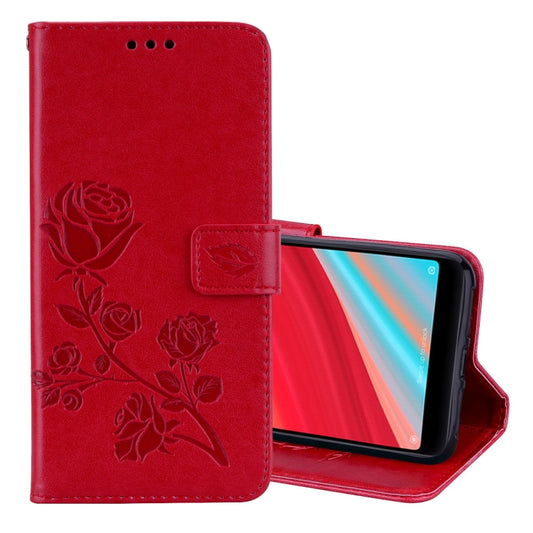 Rose Embossed Horizontal Flip Environmental PU Leather Case for Xiaomi Redmi S2, with Holder & Card Slots & Wallet