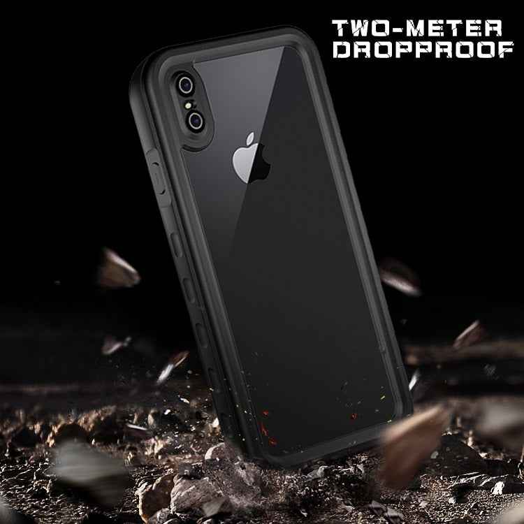 For iPhone XS Max 2m Waterproof Snowproof 2m Shockproof Dustproof PC+Silicone Case