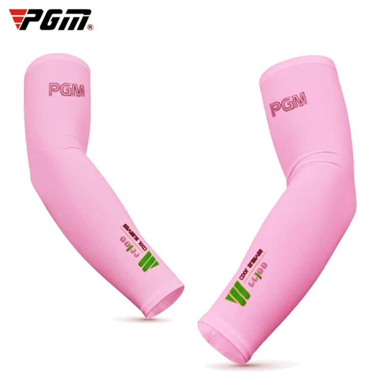 PGM Golf Ice Silk Sunscreen Sleeve for Men and Women (Color:Pink Size:XXL)