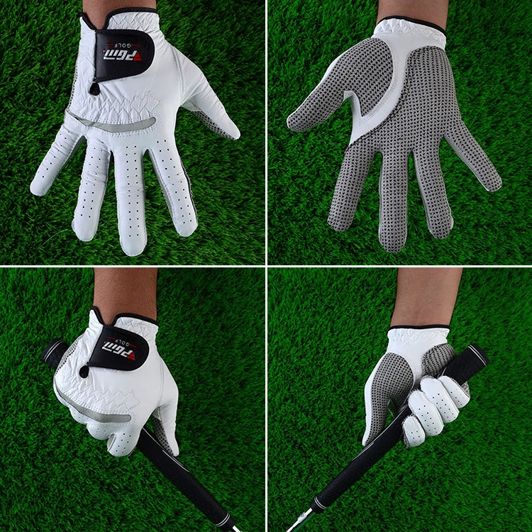 PGM Golf Sheepskin Anti-Slip Single Gloves for Men(Size: 27-Right Hand), Left Hand, Right Hand