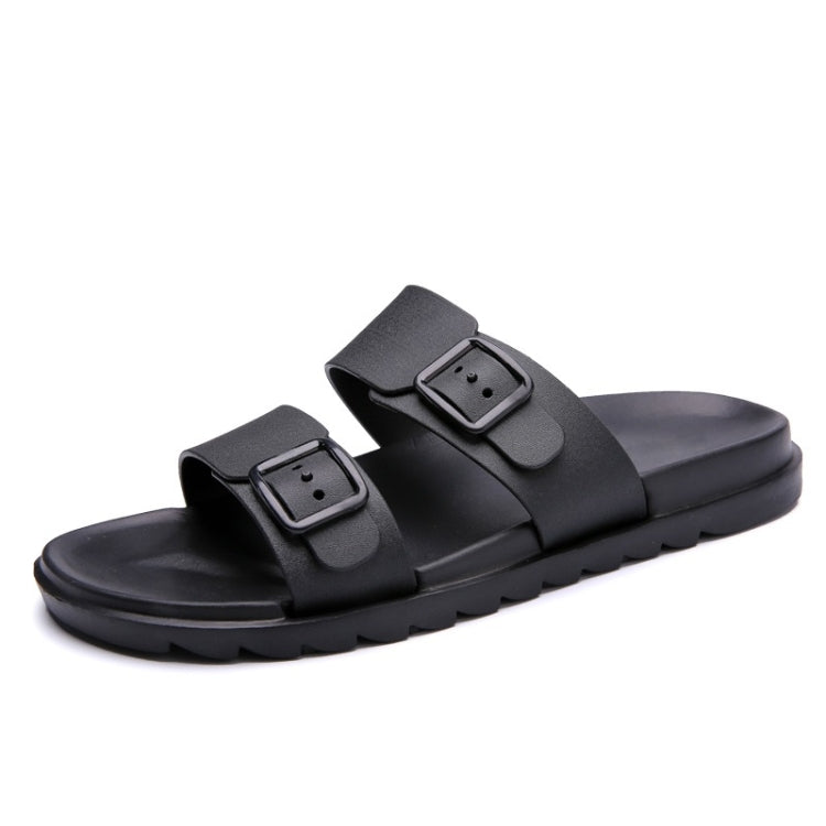 Stylish Lightweight Non-slip Wearable Slippers Beach Shoes for Men (Color:Brown Size:43)