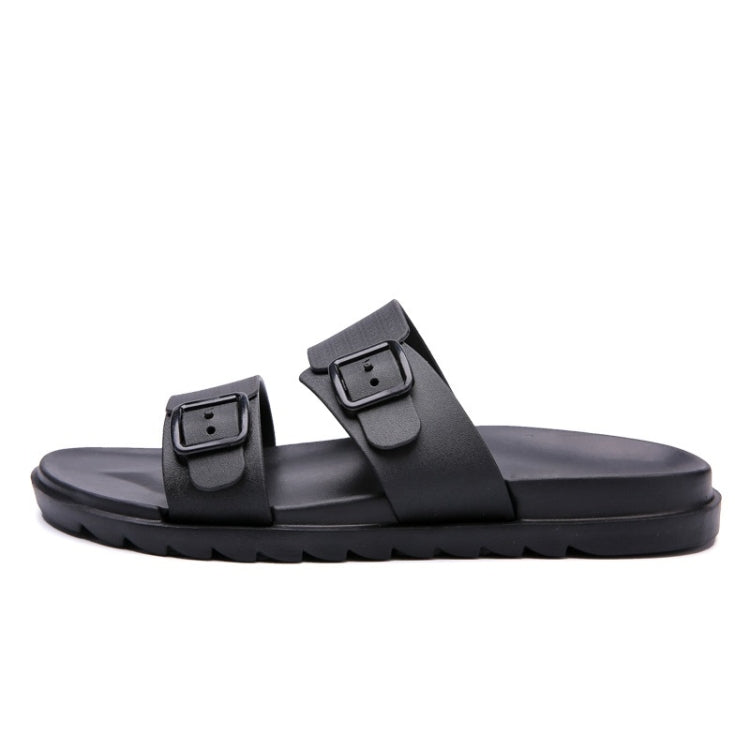 Stylish Lightweight Non-slip Wearable Slippers Beach Shoes for Men (Color:Brown Size:43)