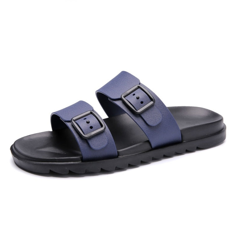 Stylish Lightweight Non-slip Wearable Slippers Beach Shoes for Men (Color:Brown Size:43)