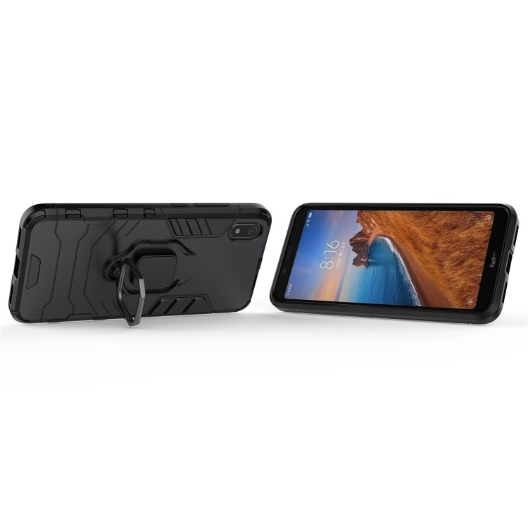 PC +TPU Shockproof Protective Case for Xiaomi Redmi 7A, with Magnetic Ring Holder
