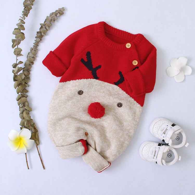 Boys And Girls Knitted Christmas Sweater