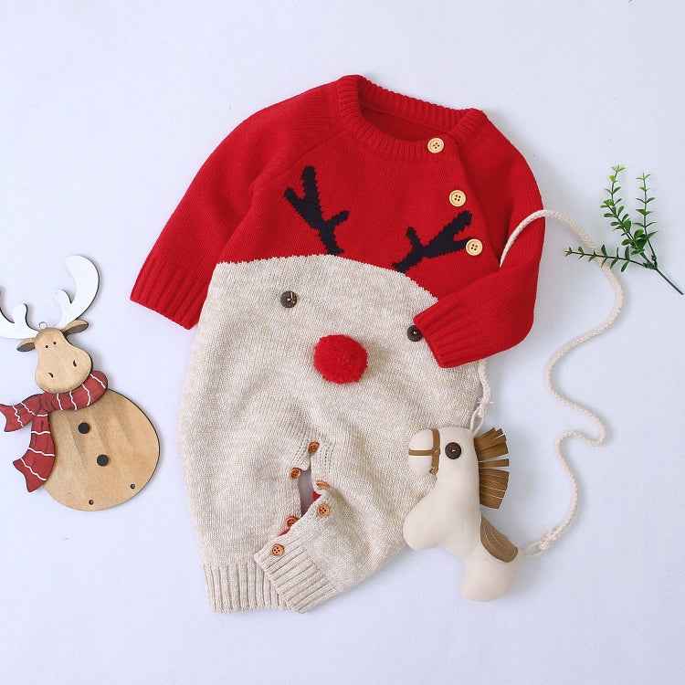 Boys And Girls Knitted Christmas Sweater