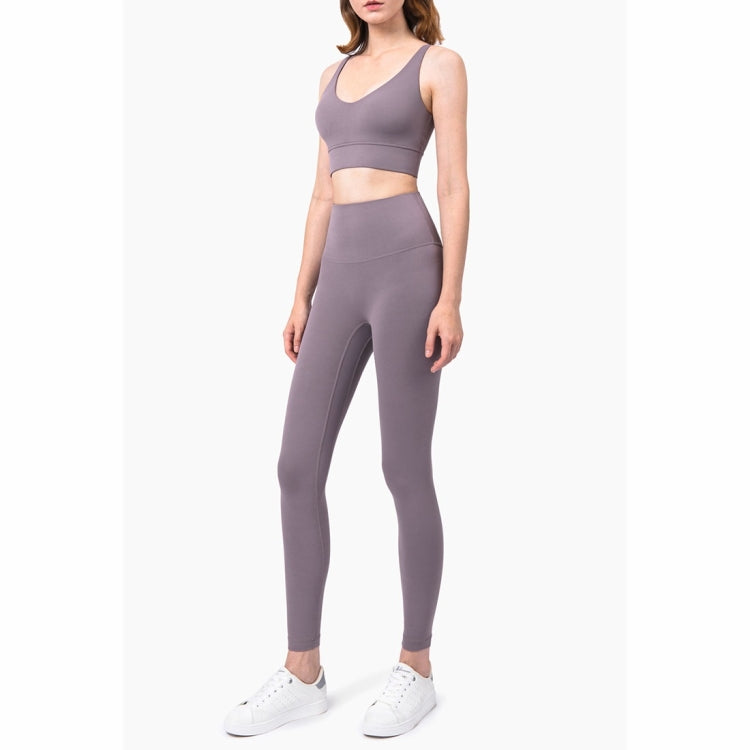 High Waist Anti Flanging Yoga Pants No Embarrassment One Piece Hip Lifting Peach Pants (Color:Ink Blue Size:XL), S, M, L, XL