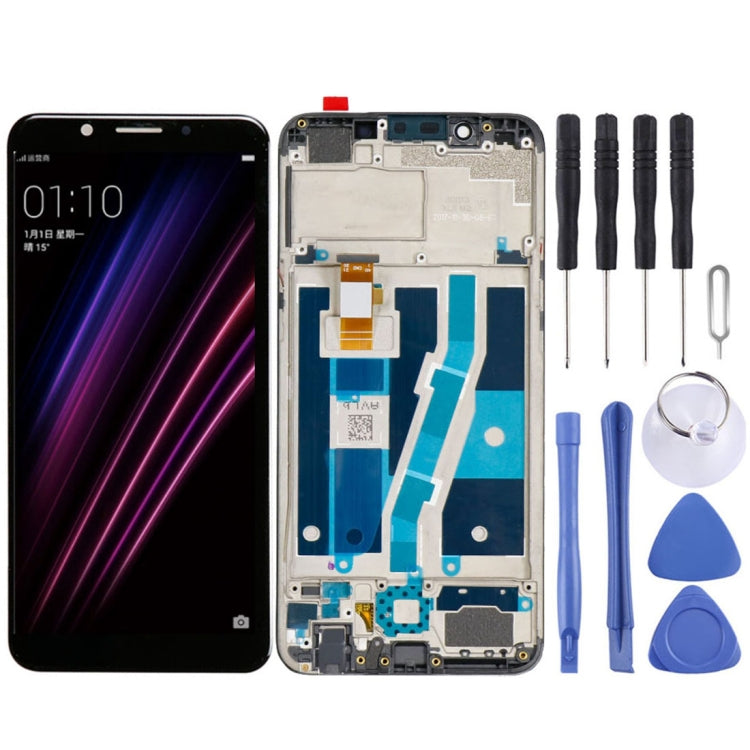 LCD Screen and Digitizer Full Assembly for OPPO A1, with Frame, For OPPO A1 - BSPART