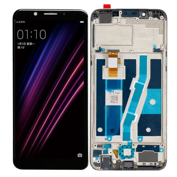 LCD Screen and Digitizer Full Assembly for OPPO A1, with Frame, For OPPO A1 - BSPART