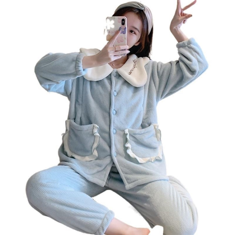 Two-piece Thickened Warm Pajamas For Pregnant Women