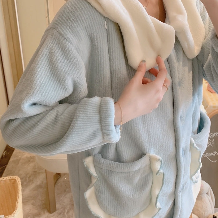 Two-piece Thickened Warm Pajamas For Pregnant Women