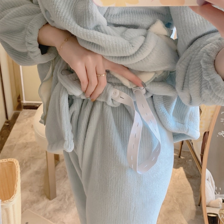 Two-piece Thickened Warm Pajamas For Pregnant Women