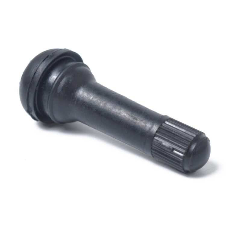 Snap-in Short Black Rubber Valve Stem (TR414) 4-Pack with Valve Core Wrench for Tubeless 0.453 Inch 11.5mm Rim Holes on Standard Vehicle Tires