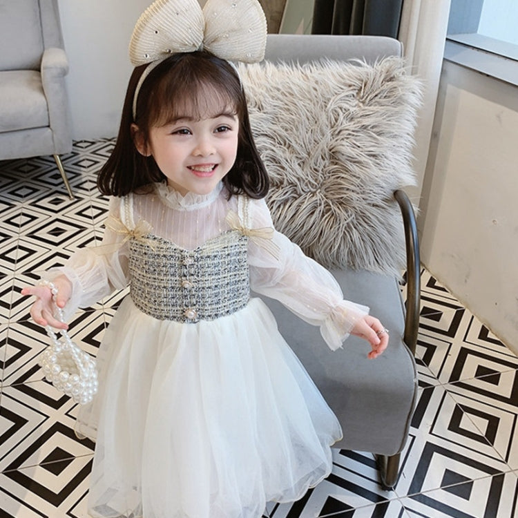 Girls Long Sleeve Mesh Dress