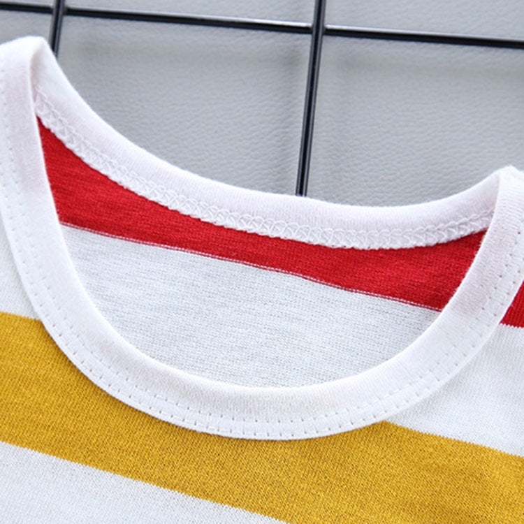 Summer Two-piece Baby Suspenders Suit Striped Short-sleeved Summer Dress
