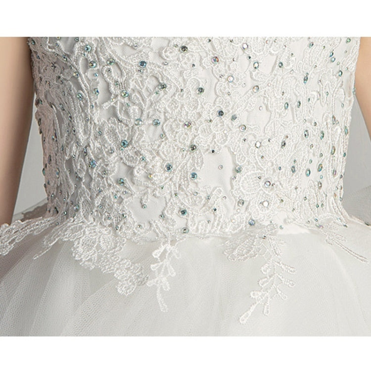 Sleeveless Long Lace Princess Dress Pettiskirt Performance Formal Dress for Girls
