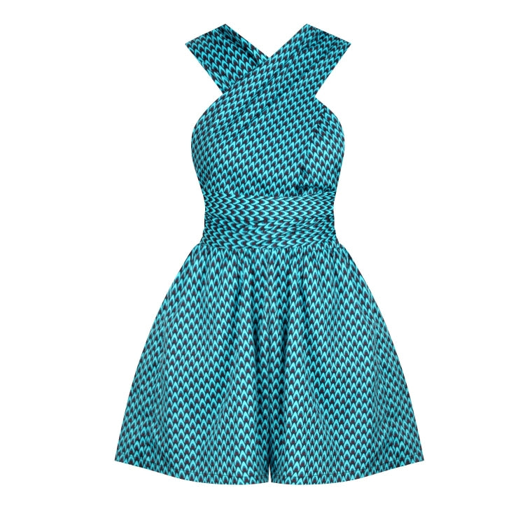 Ladies Casual Loose Print Multi-wear Jumpsuit