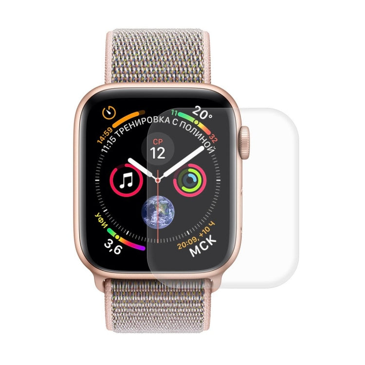 ENKAY Hat-Prince 2 in 1 TPU Semi-clad Protective Shell + 3D Full Screen PET Curved Heat Bending HD Screen Protector for Apple Watch Series 4 44mm